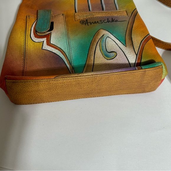 Anuschka Hand Painted Crossbody Leather Bag - Picture 6 of 15